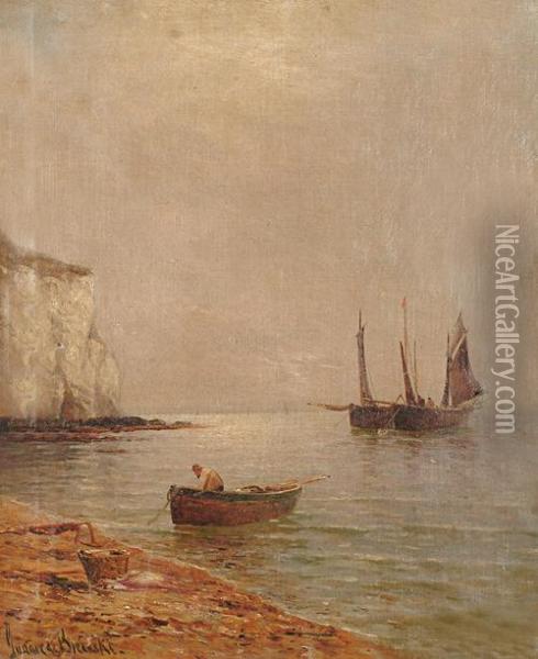 Coming Ashore Oil Painting - Gustave de Breanski