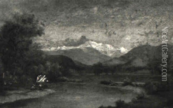Mt. Washington From The Conway? Oil Painting - Albert Babb Insley