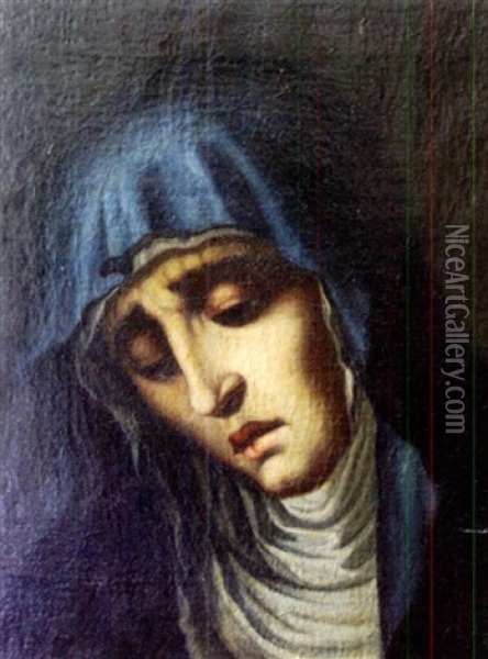 Vierge Dolorosa Oil Painting - Luis de Morales