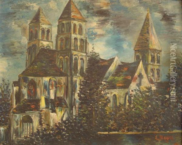 Eglise Oil Painting - Emile Boyer
