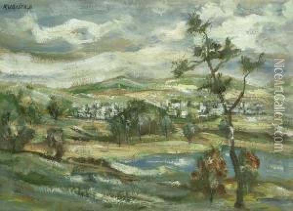 Hugellandschaft Oil Painting - Bohumil Kubista