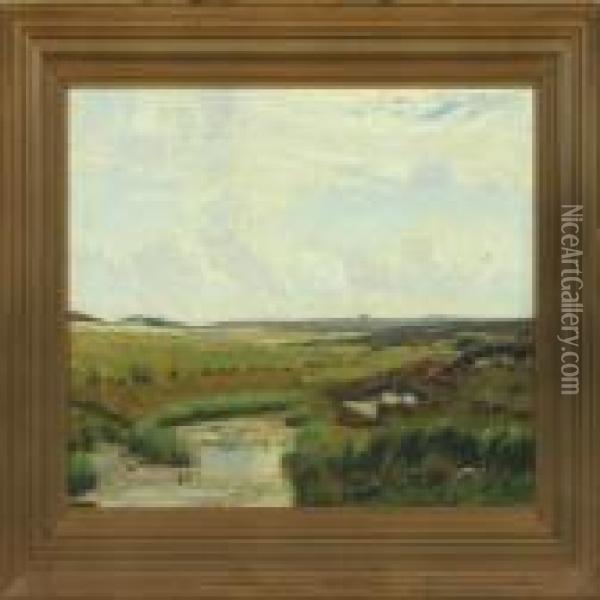 Landscape Oil Painting - Emil Winnerwald