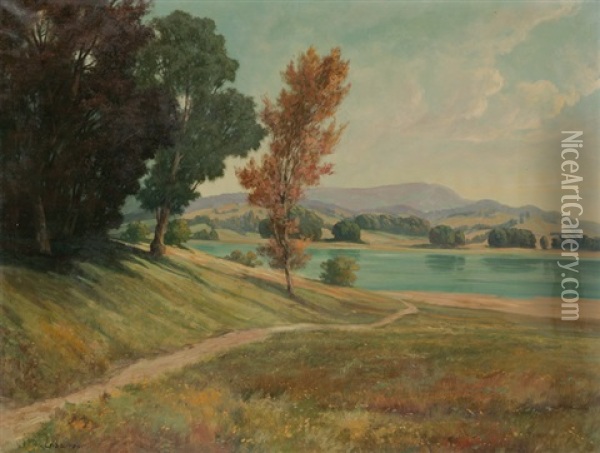 Landschaft Oil Painting - Jean-Emile Laboureur