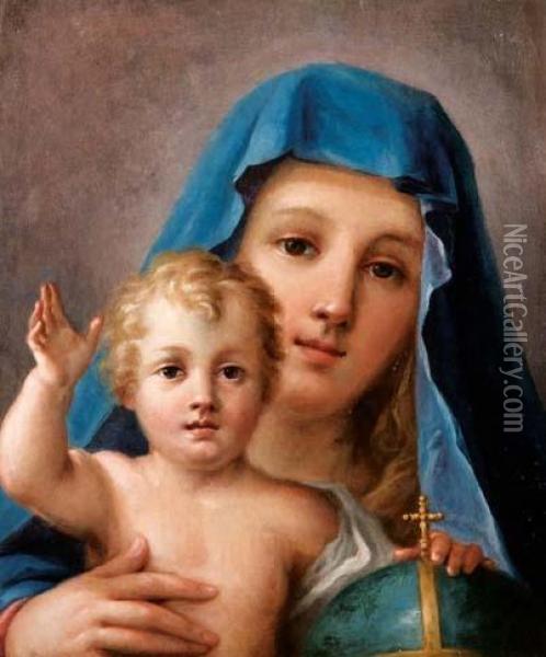 Madonna Col Bambino Oil Painting - Benedetto Luti