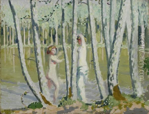 Les Beigneuses Oil Painting - Maurice Denis