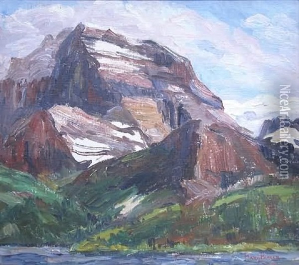 Impressionist Mountain Landscape Oil Painting - Mary Cable Butler