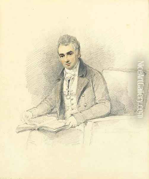 Portrait of, 1st Lord Stanley of Alderley Oil Painting - Henry Edridge