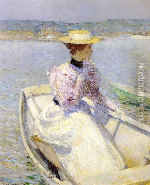 The White Dory Oil Painting - Frederick Childe Hassam