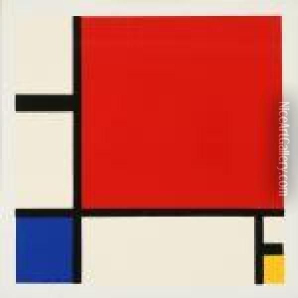 Composition Oil Painting - Piet Mondrian