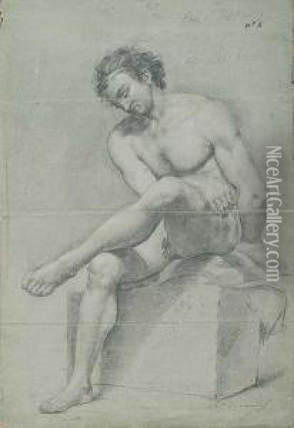 Academia Masculina Oil Painting - Antonio Carnicero