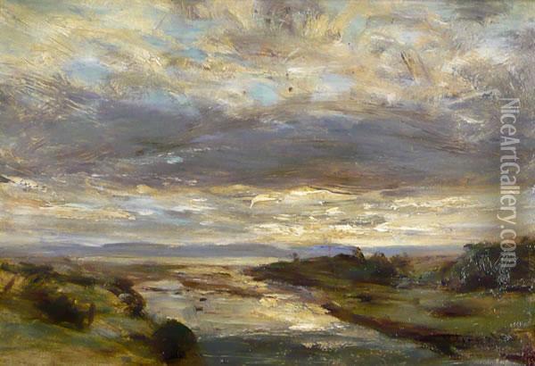 'machrie Bay'. Oil Painting - James Lawton Wingate
