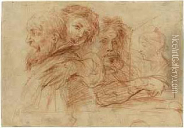 The Three Ages Of Man Oil Painting - Giovanni Maria Bottalla