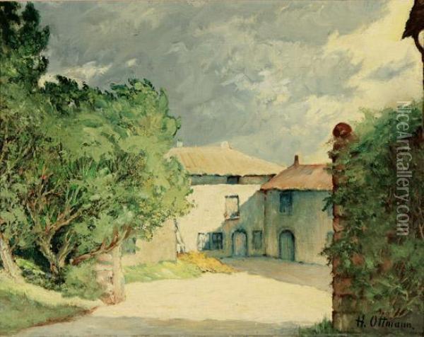 Orage En Auvergne Oil Painting - Henri Ottmann