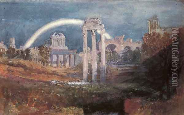 Rome: The Forum with a Rainbow Oil Painting - Joseph Mallord William Turner