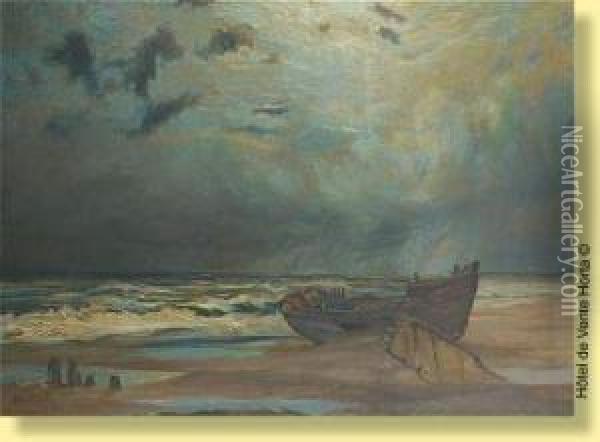 La Mer Du Nord Oil Painting - Henri Ottevaere