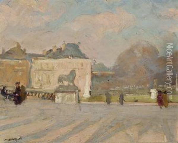 Vue Du Palais Du Luxembourg Oil Painting - Albert Marquet