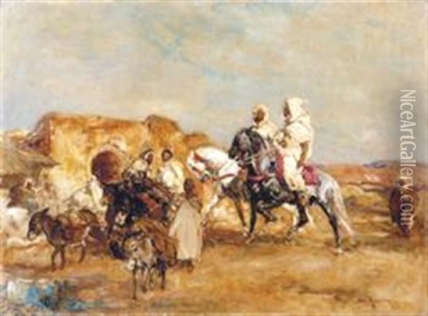 L'arrivee Du Caid, Marrakech Oil Painting - Henri Emilien Rousseau