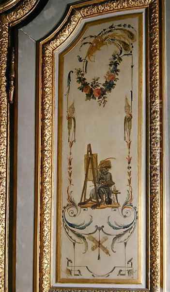 The Monkey Painter from La Grande Singerie Oil Painting - Christophe Huet