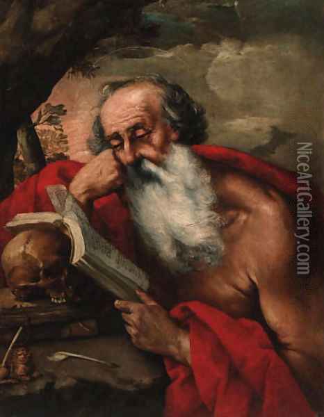 Saint Jerome Oil Painting - Juan De Valdes Leal