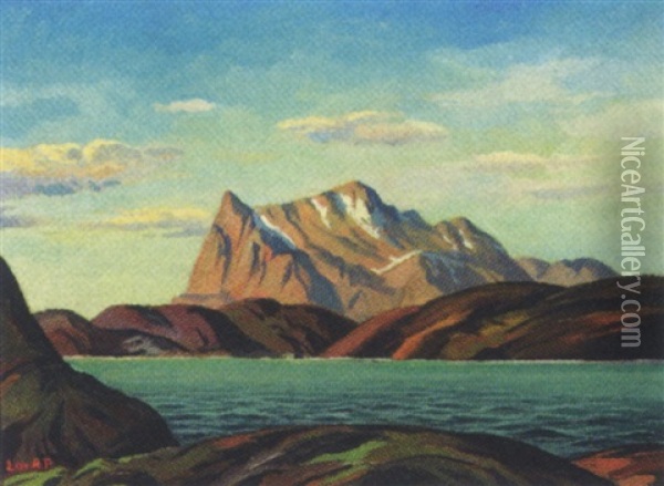 Gronlandsk Kystparti Oil Painting - Emanuel A. Petersen
