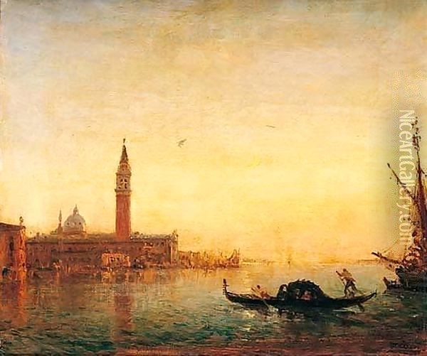 Le Campanile, Venise Oil Painting - Felix Ziem