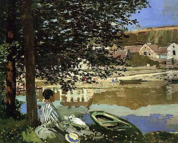 River Scene At Bennecourt Oil Painting - Claude Oscar Monet