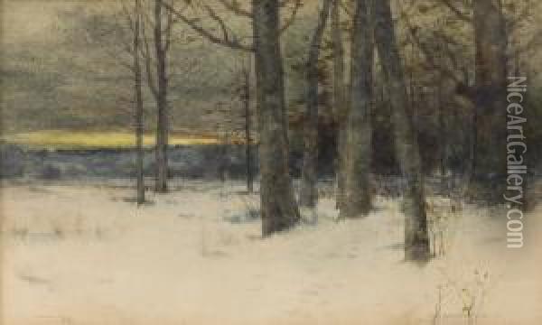 Winter Landscape Oil Painting - Charles Warren Eaton
