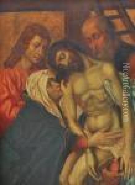 La Descente De Croix Oil Painting - Rogier van der Weyden