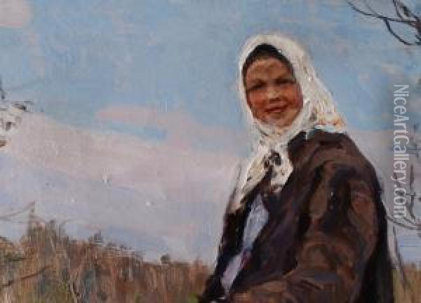 Frau Mit Ziegen, 1973
Ol Auf Leinwand. Oil Painting - Konstantin Semionov. Vysotsky