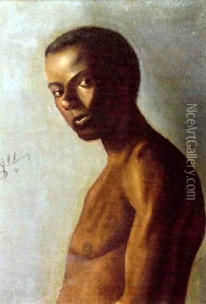 Portrait Of A Man Oil Painting - Georgios Samartzis