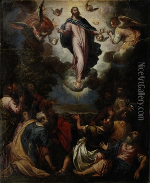 The Transfiguration Oil Painting - Antonio Vassilacchi