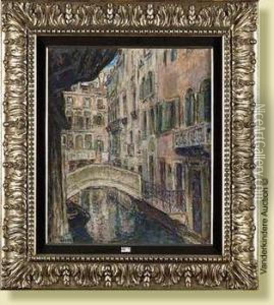 Petit Canal A Venise Oil Painting - Georges Morren