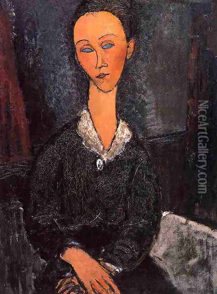 Lunia Czechowska Oil Painting - Amedeo Modigliani