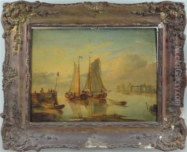 Marine Hollandaise Oil Painting - Anthonie Waterloo