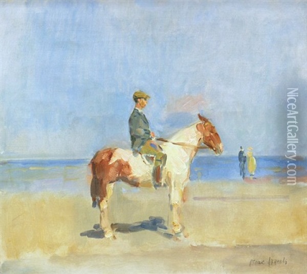 Horseman On The Beach Oil Painting - Isaac Israels
