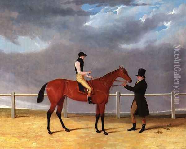 Matilda With Jockey Up Oil Painting - John Frederick Herring Snr