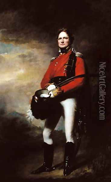 Major James Lee Harvey c.1780-1848 Oil Painting - Sir Henry Raeburn