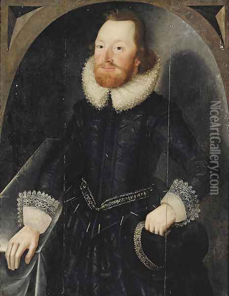 Portrait of a gentleman, possibly John Towneley Oil Painting - English School