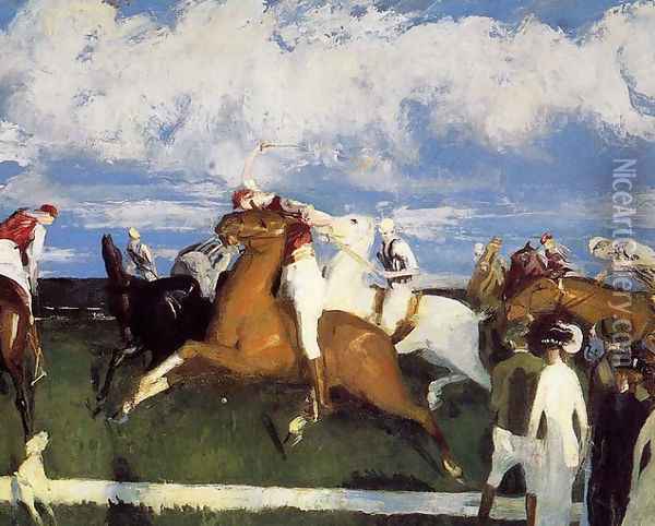 Polo Game Oil Painting - George Wesley Bellows