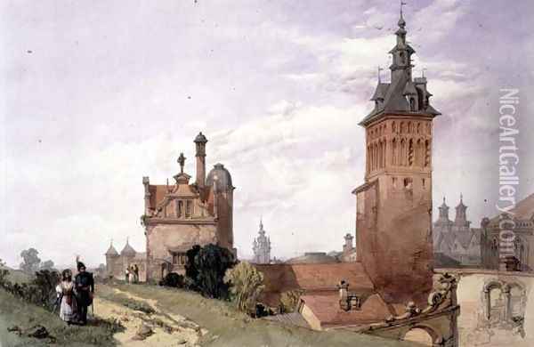 A View near Moscow, 1836 Oil Painting - Alfred Gomersal Vickers