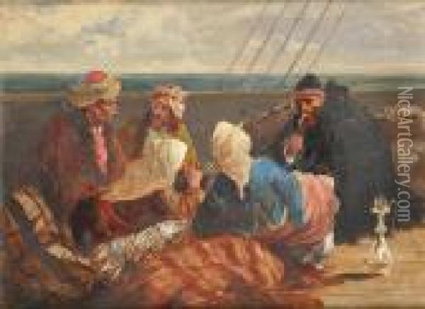 Navigating The Black Sea Oil Painting - Joseph I Von Berres