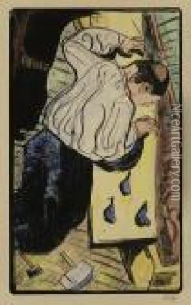 Les Cantilenes: Bon Menuisier Oil Painting - Emile Bernard