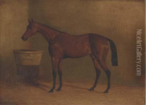 Musjid, Winner Of The Derby 1859; And Beeswing Oil Painting - John Frederick Herring Snr