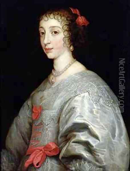 Henrietta Maria of France 1609-69 Oil Painting - Sir Anthony Van Dyck