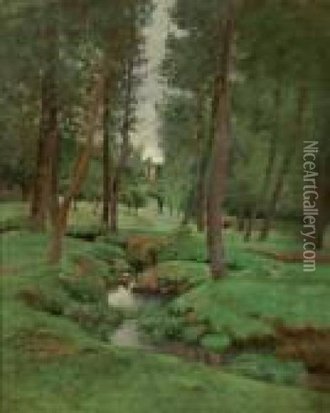 Le Ruisseau En Foret Oil Painting - Antoine Chintreuil