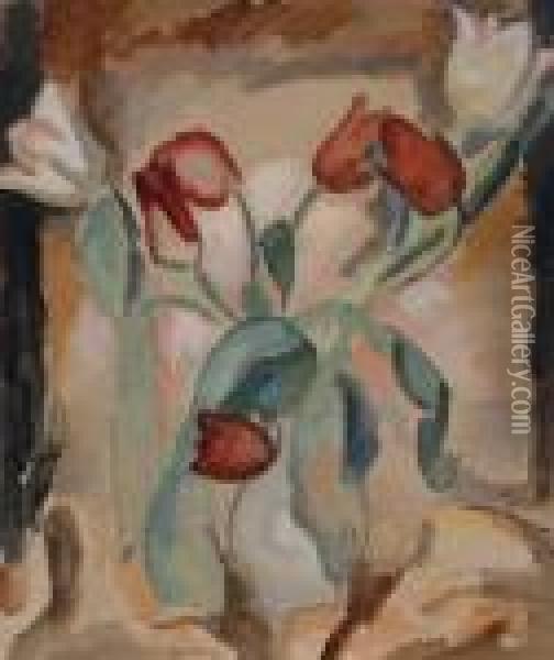 Tulips Oil Painting - Leo Gestel
