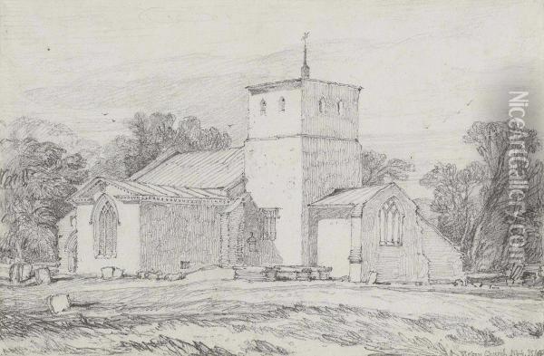 Melton Church, Norfolk Oil Painting - John Sell Cotman