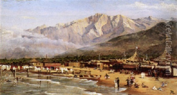 Strand Von Marina Di Carrara Oil Painting - Antonietta Brandeis