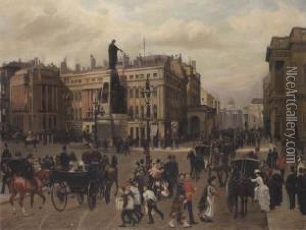 Waterloo Place Oil Painting - Filippo Baratti