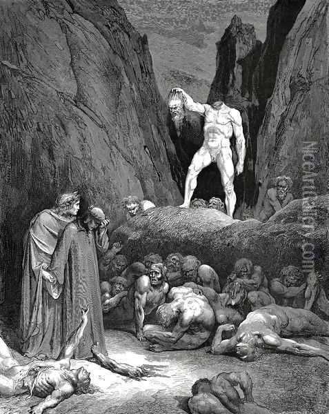 The Inferno, Canto 19, lines 10-11 by Gustave Dore